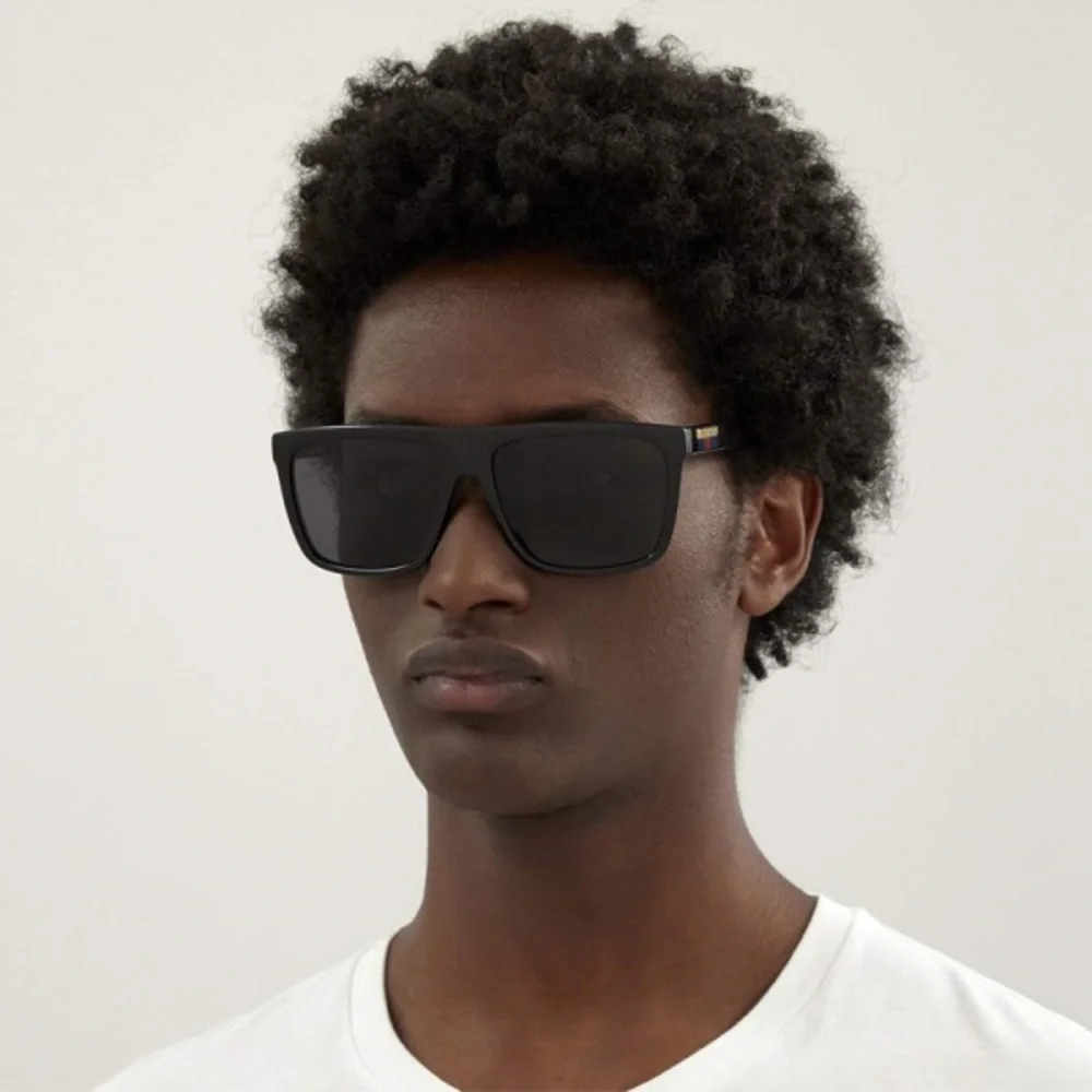 💯 - Authentic- New-GUCCI Grey /Black Browline Men's Sunglasses GG0748S 001 59